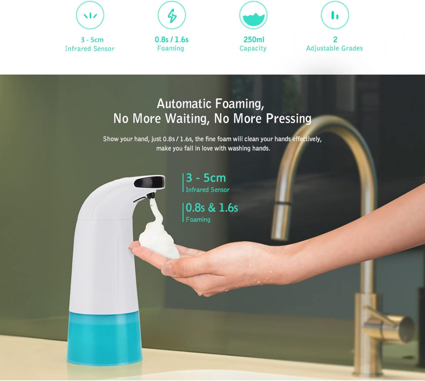 Automatic Foam Soap Dispenser - موزع الصابون الرغوي التلقائي